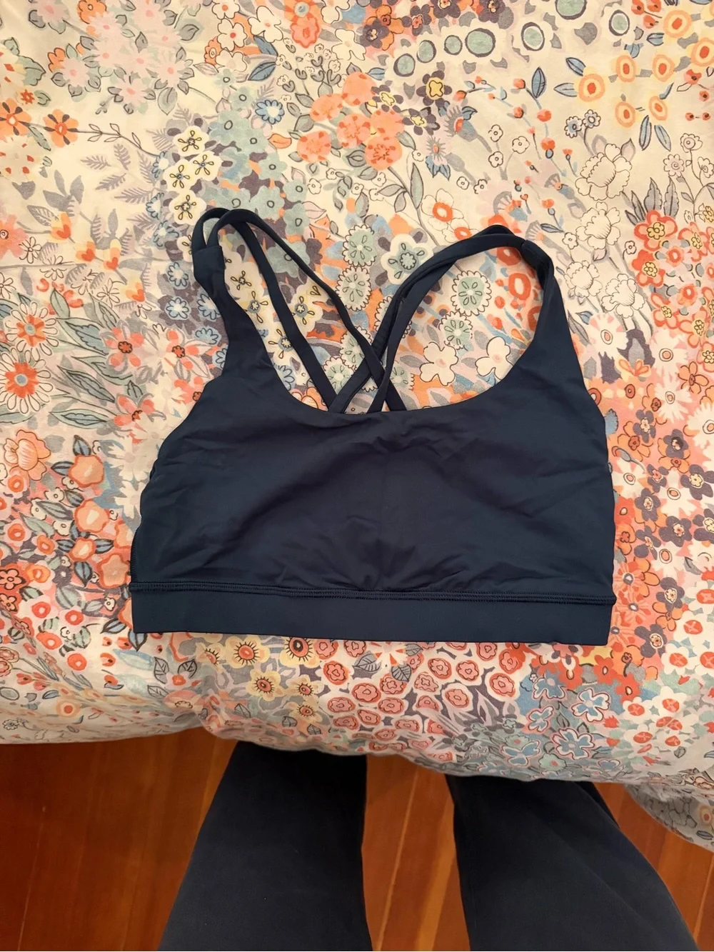 lululemon athletica Navy Strappy Crop Sports Bra